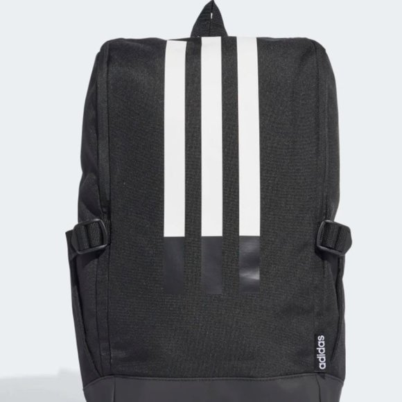 New Adidas 3 Stripes Black & White Backpack Unisex - Picture 3 of 9